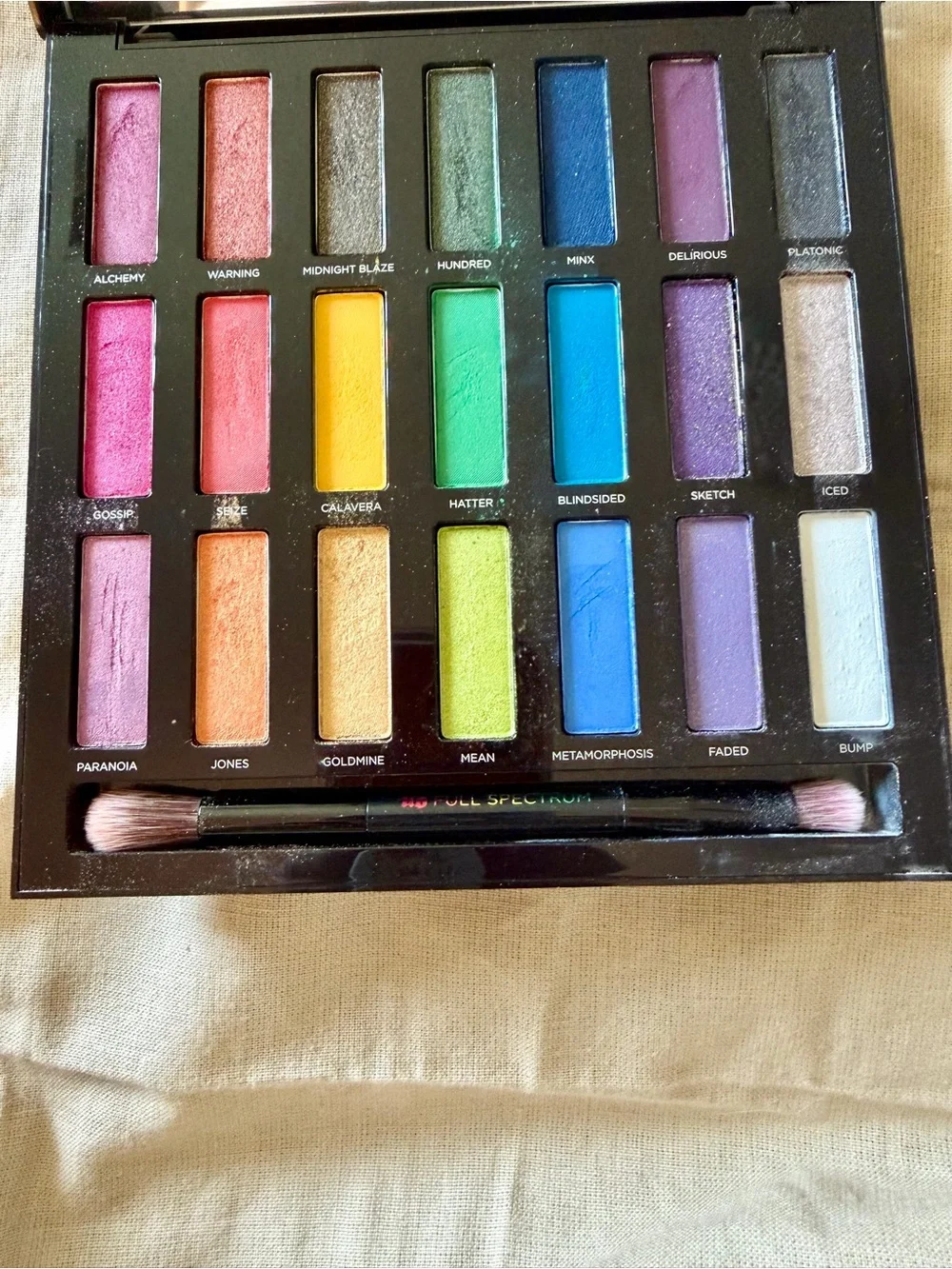 Urban Decay Full Spectrum Eyeshadow Palette Limited Edition + Dual Brush